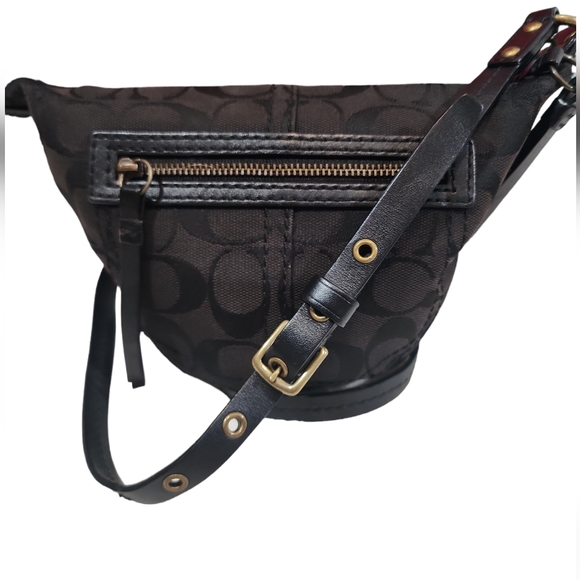 Coach Y2K Signature Mini Crossbody Swingpack Black Jacquard Bag - Picture 4 of 17